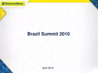 Brazil Summit 2010