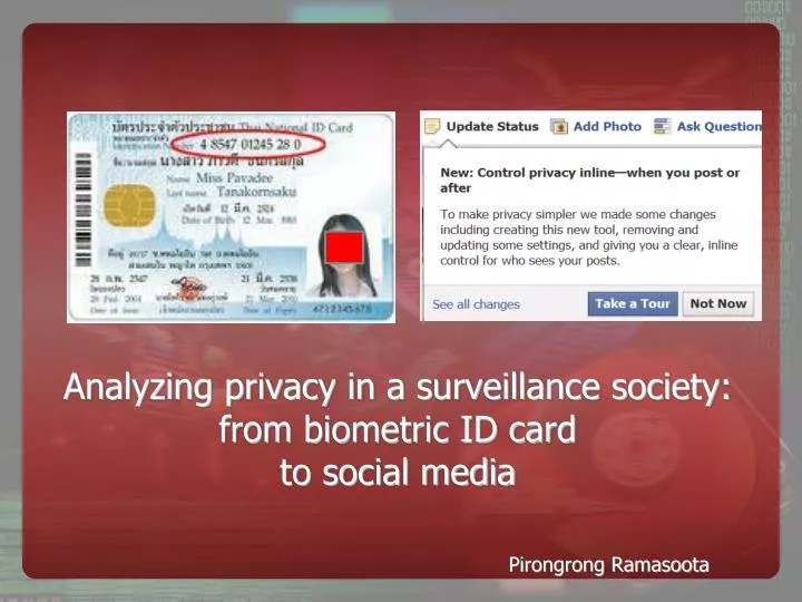 analyzing privacy in a surveillance society from biometric id card to social media
