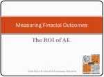 Measuring Finacial Outcomes - slide 1