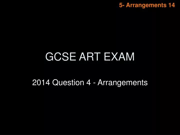 gcse art exam
