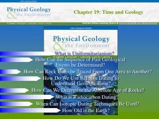Chapter 19: Time and Geology