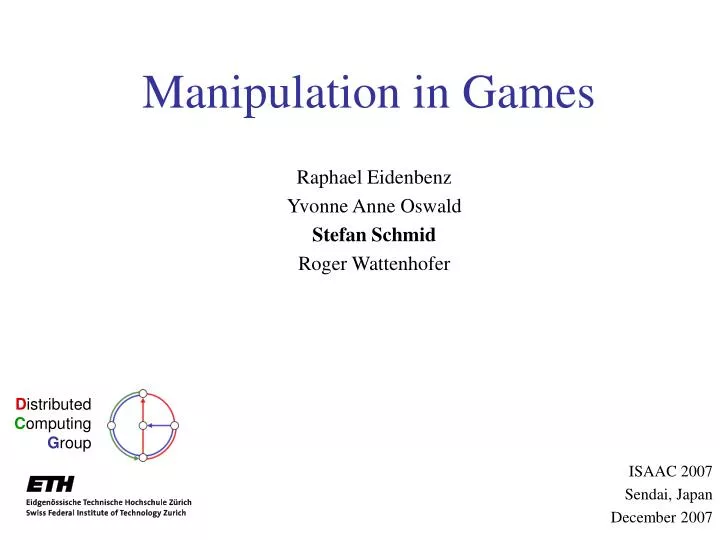 manipulation in games