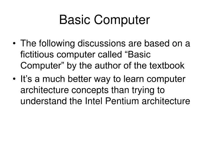 basic computer