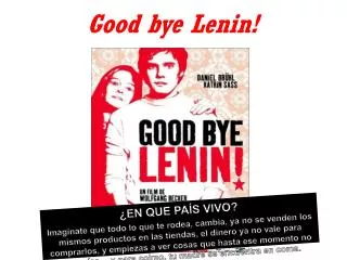 good bye lenin