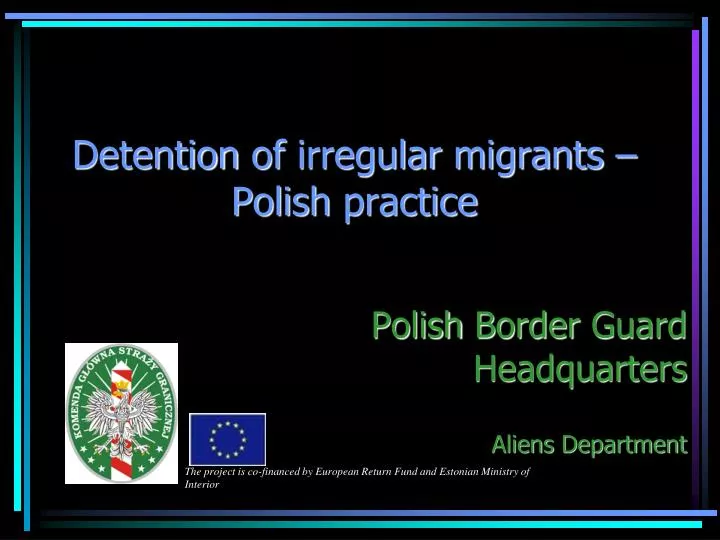 detention of irregular migrants polish practice