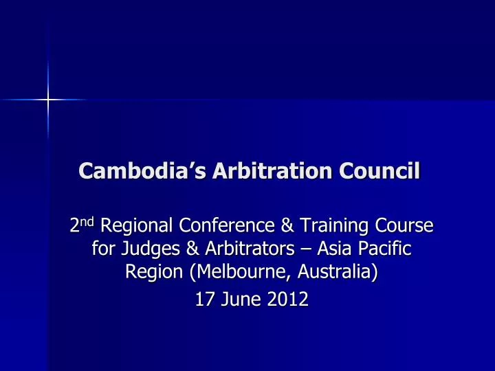 cambodia s arbitration council