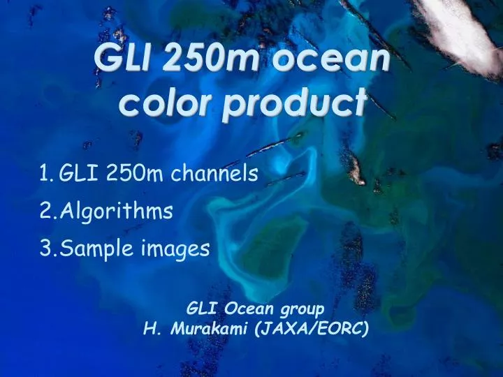 gli 250m ocean color product