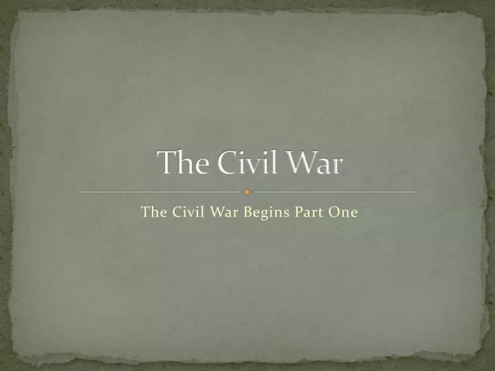 the civil war