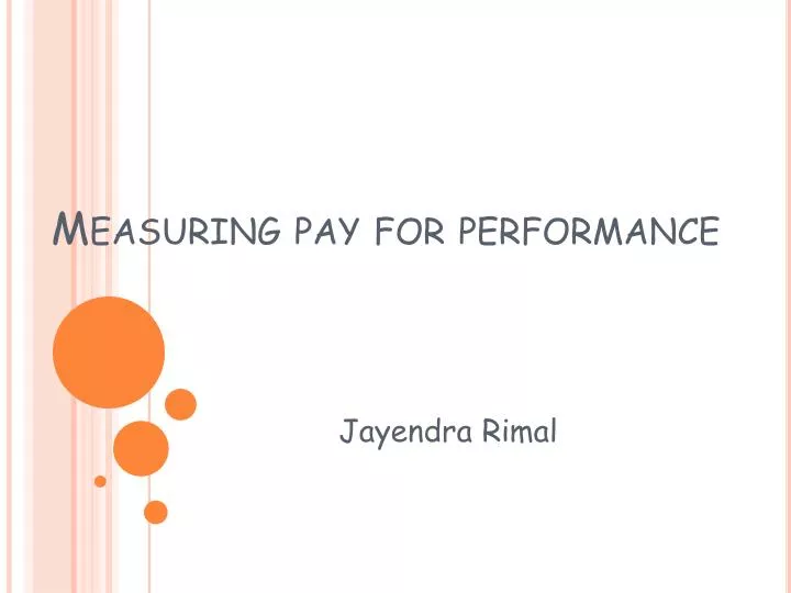 measuring pay for performance