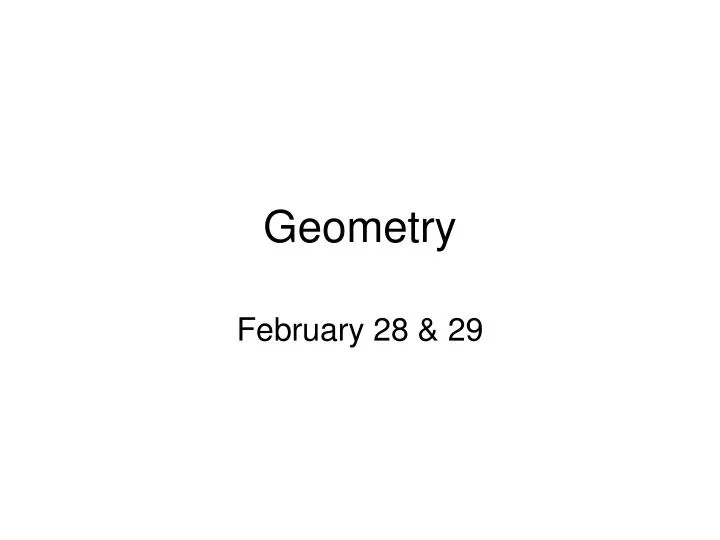 geometry