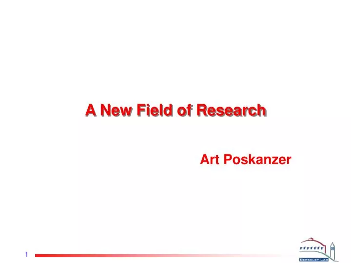 a new field of research