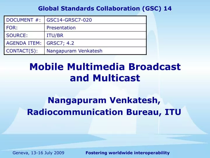 mobile multimedia broadcast and multicast