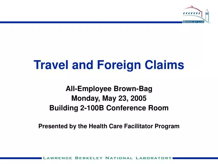travel and foreign claims