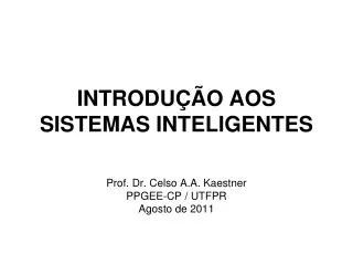 introdu o aos sistemas inteligentes