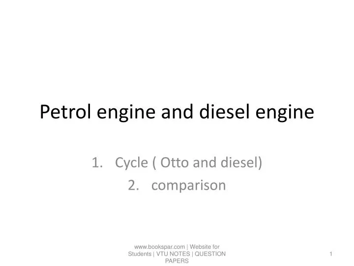 petrol engine and diesel engine