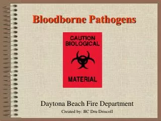 bloodborne pathogens