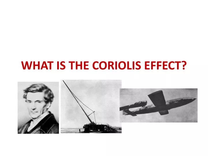 what is the coriolis effect