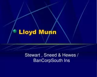 Lloyd Munn