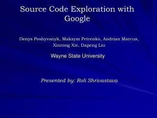 Source Code Exploration with Google