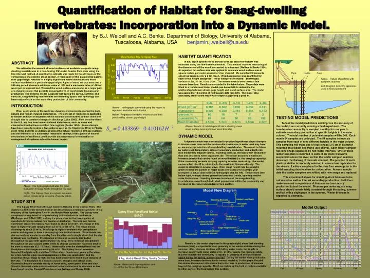 quantification of habitat for snag dwelling invertebrates incorporation into a dynamic model