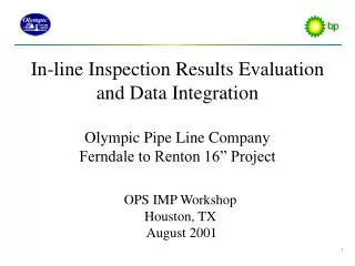 OPS IMP Workshop Houston, TX August 2001