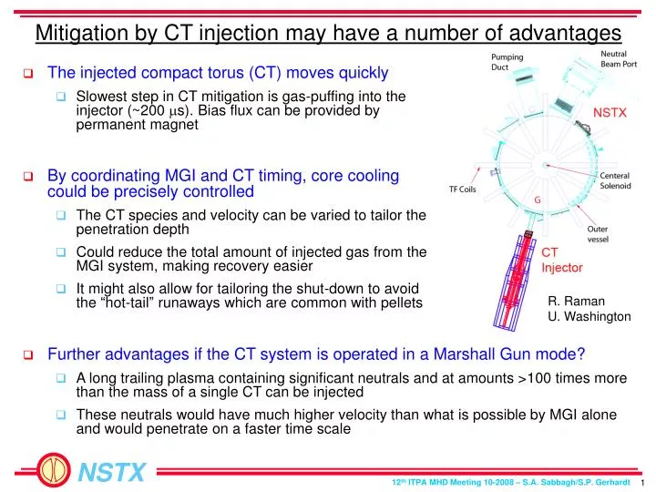 mitigation by ct injection may have a number of advantages