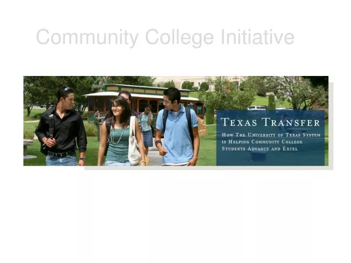 community college initiative