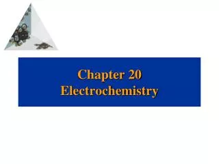 Chapter 20 Electrochemistry