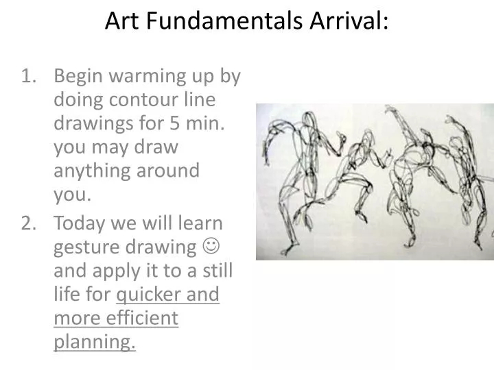 art fundamentals arrival
