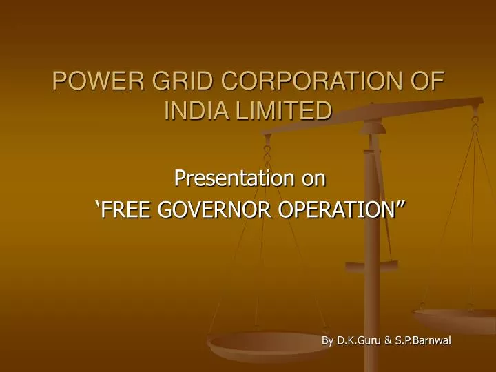 power grid corporation of india limited
