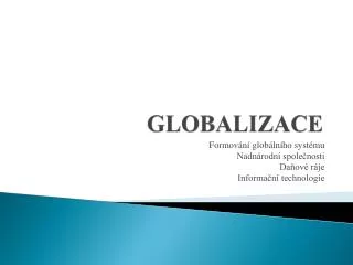 globalizace