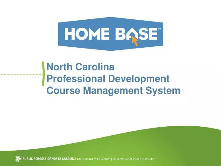north carolina professional development course management system