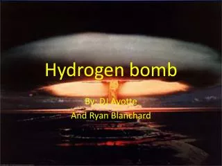 Hydrogen bomb