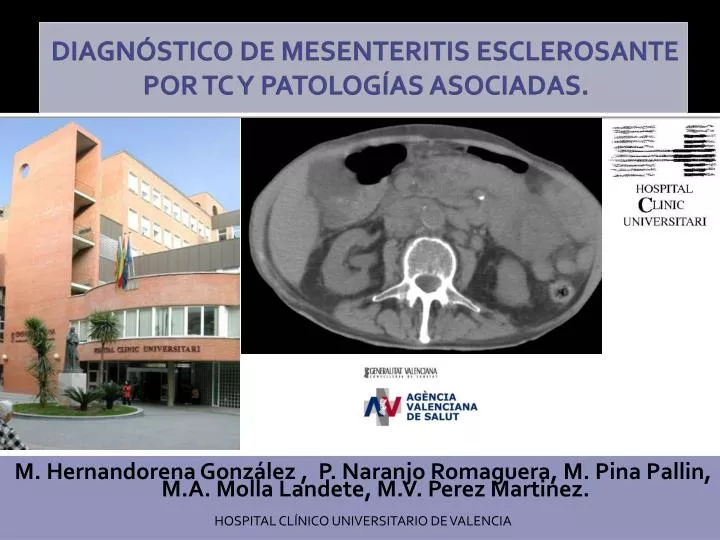 diagn stico de mesenteritis esclerosante por tc y patolog as asociadas