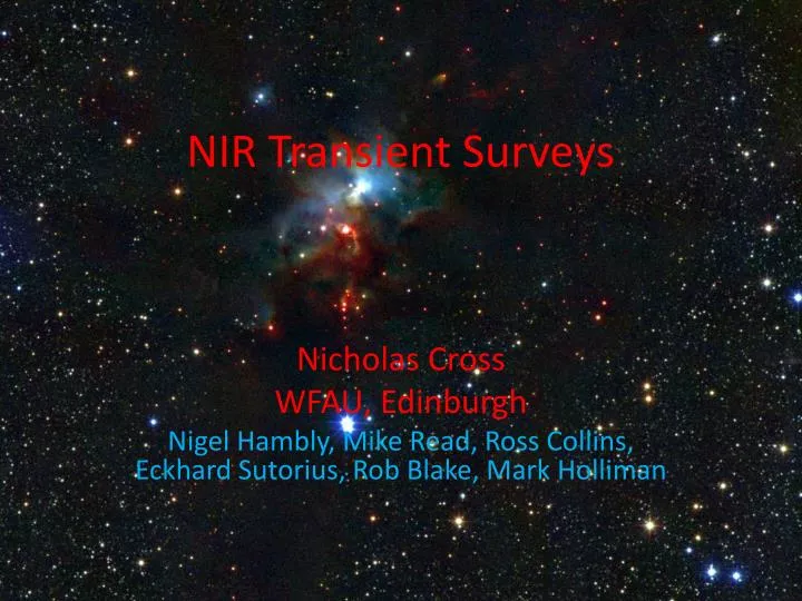 nir transient surveys