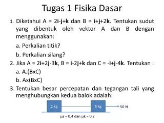 tugas 1 fisika dasar