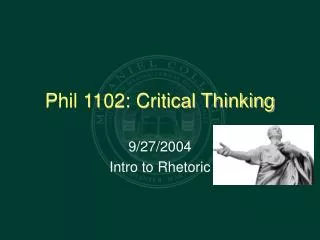 Phil 1102: Critical Thinking