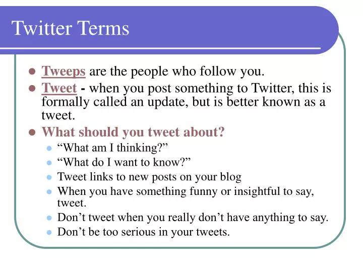 twitter terms