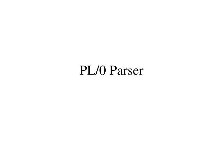 pl 0 parser