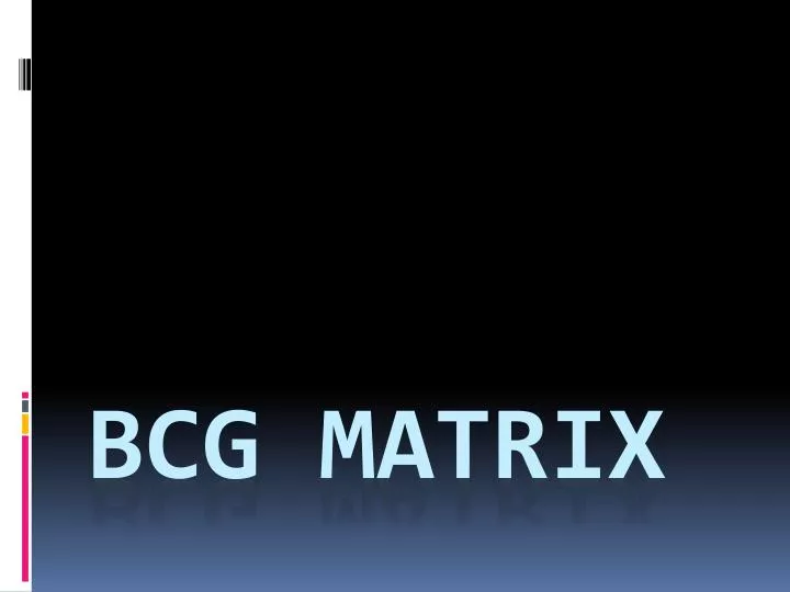 bcg matrix