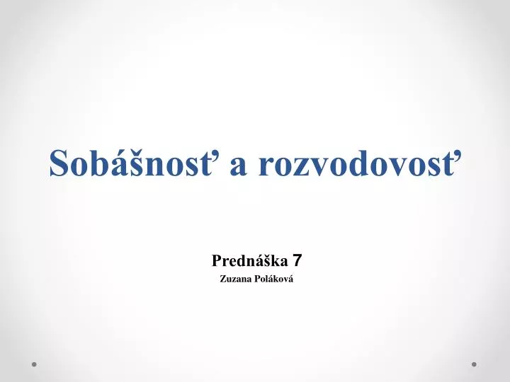 sob nos a rozvodovos