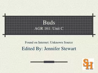 Buds AGR 161: Unit C