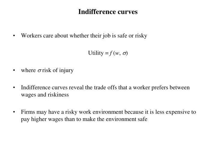 indifference curves