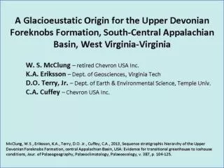 STRATIGRAPHIC NOMENCLATURE OF THE FOREKNOBS FORMATION