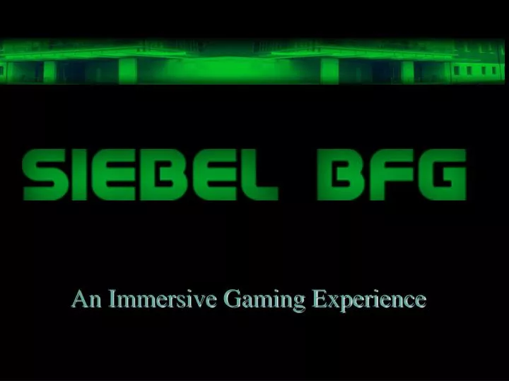 an immersive gaming experience