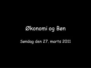 konomi og b n