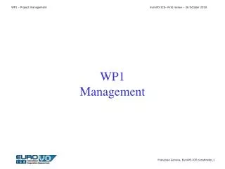 WP1 Management