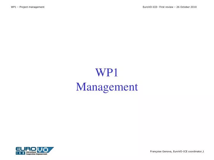 wp1 management