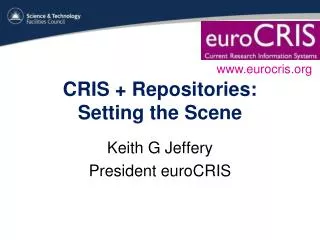 CRIS + Repositories: Setting the Scene