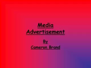 Media Advertisement